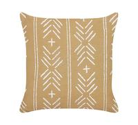 Coussin Décoratif en Coton à Motif Géométrique 45 x 45 cm Fait à la Main Banyan