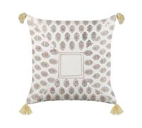 Coussin Décoratif en Coton Motif Géométrique Multicolore 45 x 45 cm pour Salon S