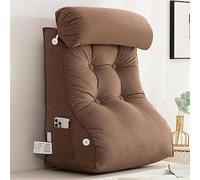 Coussin décoratif en forme de cale de lecture, coussin de soutien cervical et lombaire pour le confort du dossier pendant la lecture, le travail ou la détente dans le lit, le canapé ou le fauteuil