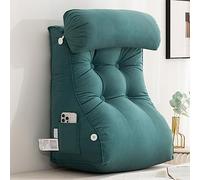 Coussin décoratif en forme de cale de lecture, coussin de soutien cervical et lombaire pour le confort du dossier pendant la lecture, le travail ou la détente dans le lit, le canapé ou le fauteuil
