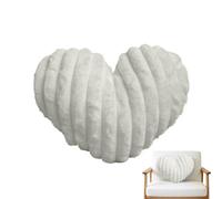 Coussin décoratif en forme de cœur - 45,7 cm pour la Saint-Valentin, oreiller de lit en velours pelucheux, coussin décoratif pour chaise d'appoint | Cadeau de chambre d'enfant pour salon, dortoir