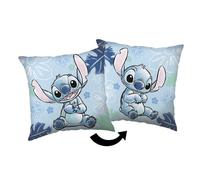 Coussin décoratif enfant bleu Disney Lilo et Stitch 40 x 40 cm Référence : JFK039960