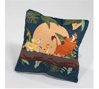 Coussin décoratif enfant - LE ROI LION - LE ROI LION - 35x35 cm - Pochette range-pyjama - Polyester Oeko-Tex lavable