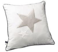 Coussin décoratif en coton étoile - merlin blanc TU