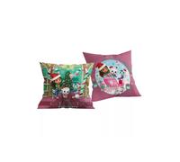 Coussin décoratif - GABBY'S DOLLHOUSE - Fête des Chats Noël - 40x40 cm - Polyester 100% - Doux et durable