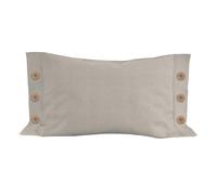 Coussin Décoratif Lin Coton 32x50 Cm Lino Natura, Par Soleil D'ocre