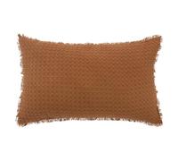 Atmosphera - Coussin Nid d'Abeille Widdy 30 x 50 cm - Terracotta G