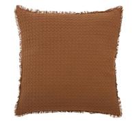 Coussin décoratif Terracotta nid d'abeille 45 x 45 cm - Atmosphera