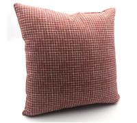 Coussin décoration Imprimé Carreaux TERRA ROSA - TODAY - Rouge 40x40 cm