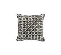 coussin dehous compr passepoil 40 x 40 cm coton imprime metallise esmina