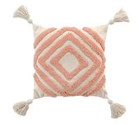 Douceur d'Intérieur, Coussin Déhoussable (40 x 40 cm) Athena Marsala, Coton & Polyester Tufté