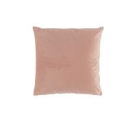 Coussin dehoussable 40 x 40 cm velours uni velvetine Dragee