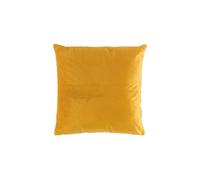 Coussin dehoussable 40 x 40 cm velours uni velvetine Jaune