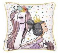 PHILIAS - Coussin Déhoussable 40x40cm Coton Motif Licorne - Altobuy