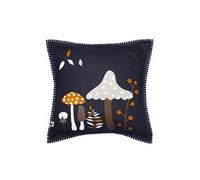 AUTOMNE - Coussin Déhoussable 40x40cm Coton Motifs Champignons - Altobuy