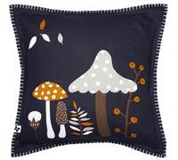 AUTOMNE - Coussin Déhoussable 40x40cm Coton Motifs Champignons - Altobuy