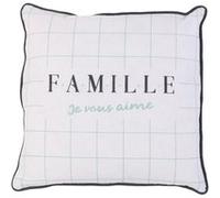 Coussin Déhoussable 40x40cm "Je vous aime" - FAMILY - ALTOBUY Blanc G