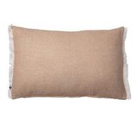 Coussin déhoussable 40x60cm coton tissage texturé coloris beige - ANTOINETTE - ALTOBUY Beige