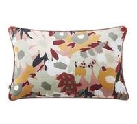 SARAH - Coussin Déhoussable 40x60cm Gaze de Coton Imprimé Rose Imprimé Floral - Altobuy Rose G