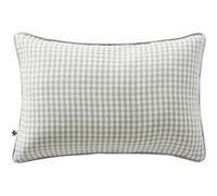 Coussin Déhoussable 40x60cm Gaze de Coton Vichy Coloris Eucalyptus - JOEL -