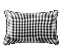 Coussin Déhoussable 40x60cm Gaze de Coton Vichy Coloris Truffe - JOEL -