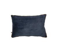 Coussin Déhoussable 40x60cm Velours de Coton Coloris Bleu nuit - HARRIS - ALTOBUY Bleu