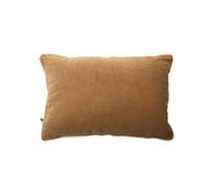 Coussin Déhoussable 40x60cm Velours de Coton Coloris Camel - HARRIS - ALTOBUY