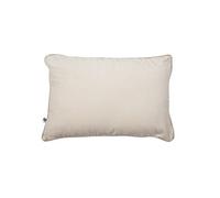 Coussin Déhoussable 40x60cm Velours de Coton Coloris Pampa - HARRIS - ALTOBUY Beige