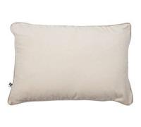 Coussin Déhoussable 40x60cm Velours de Coton Coloris Pampa - HARRIS - ALTOBUY Beige