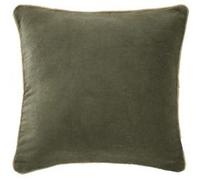 HARRIS - Coussin Déhoussable 45x45cm Velours de Coton Coloris Thym - Altobuy