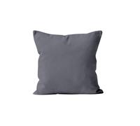 Soleil d'ocre, ALIX Coussin déhoussable Polyester Gris 60x60 cm