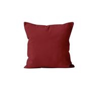 Soleil d'ocre, ALIX Coussin déhoussable Polyester Rouge 60x60 cm