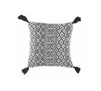 Coussin Déhoussable "Scenarel" 40x40cm Noir & Blanc