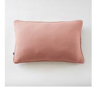 Coussin déhoussable avec passepoil 40 x 60 cm Gaze de coton unie GAÏA Rose pêche