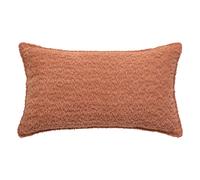 Coussin bouclette Soana terracotta 30x50cm - Atmosphera createur d'interieur