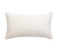 Coussin bouclette Soana blanc ivoire 30x50cm - Atmosphera createur d'interieur