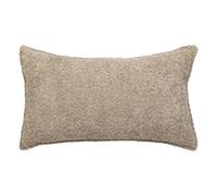 Coussin bouclette Soana beige lin 30x50cm - Atmosphera createur d'interieur