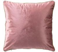 coussin déhoussable compressé passepoil 45 x 45 cm velours uni noria bordeaux Bordeaux G