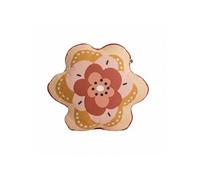 Coussin Déhoussable coton motif et forme fleur - BARBAFLEUR - ALTOBUY