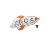 Coussin Déhoussable coton motif et forme Fusée - COMETE - ALTOBUY