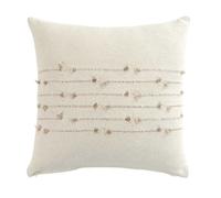 Coussin déhoussable en coton uni avec fils coupés - Golden Sunset