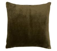 Coussin déhoussable en Flanelle 38 x 38 cm ""Ollis"" - Ollis Kaki -