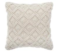 Coussin Déhoussable En Macramé