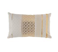 Douceur d'Intérieur – Coussin déhoussable Gaya – Coton imprimé or – 30 x 50 cm