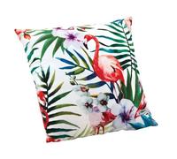 Coussin déhoussable motif flamant rose
