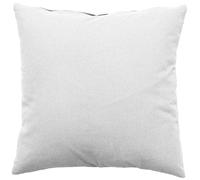 Coussin déhoussable uni en coton Blanc 60x60 cm