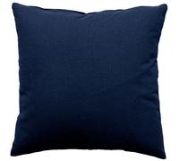 - Coussin uni effet Bachette déhoussable - 60 x 60 cm - Bleu Marine