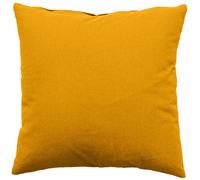 - Coussin uni effet Bachette déhoussable - 60 x 60 cm - Moutarde