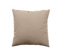 Coussin déhoussable uni en coton Naturel 40x40 cm