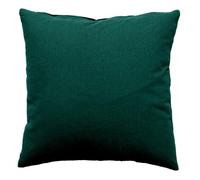 Coussin déhoussable uni en coton Vert foncé 40x40 cm